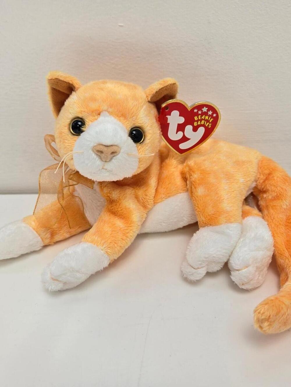 Ty Beanie Baby “Tabs” the Tabby Cat! (8 inch)